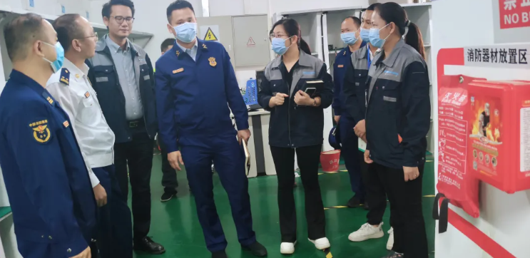 南宁市消防救援支队、住建局消防科等单位领导莅临我司调研指导工作